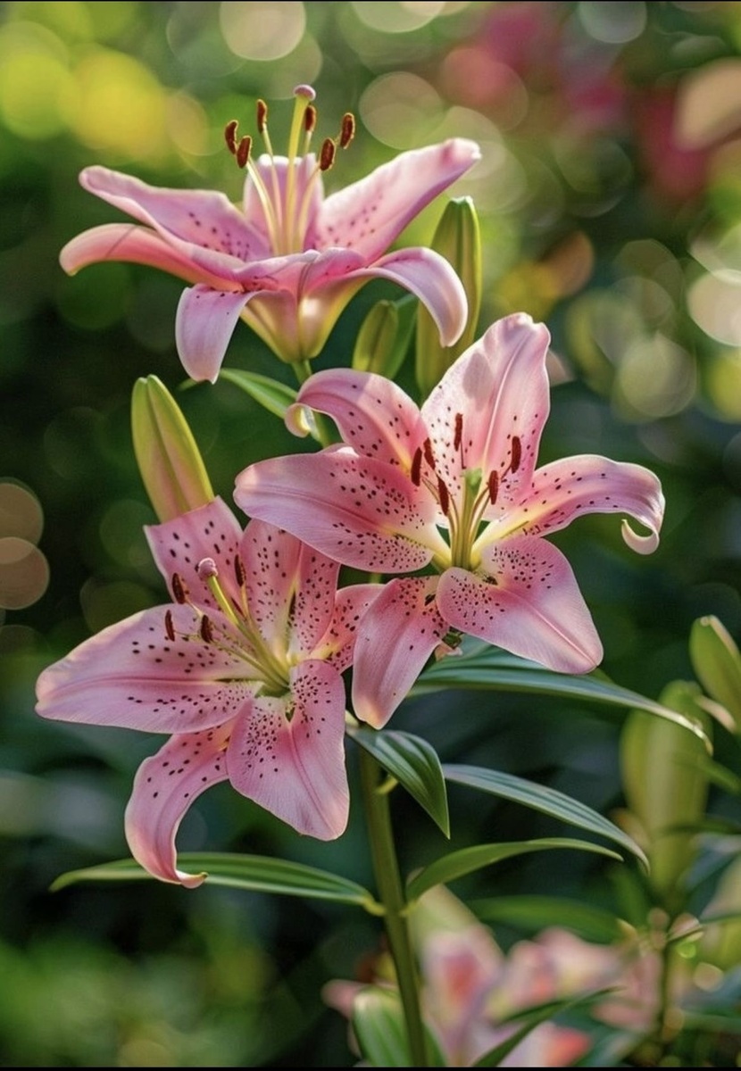 Лилии на даче