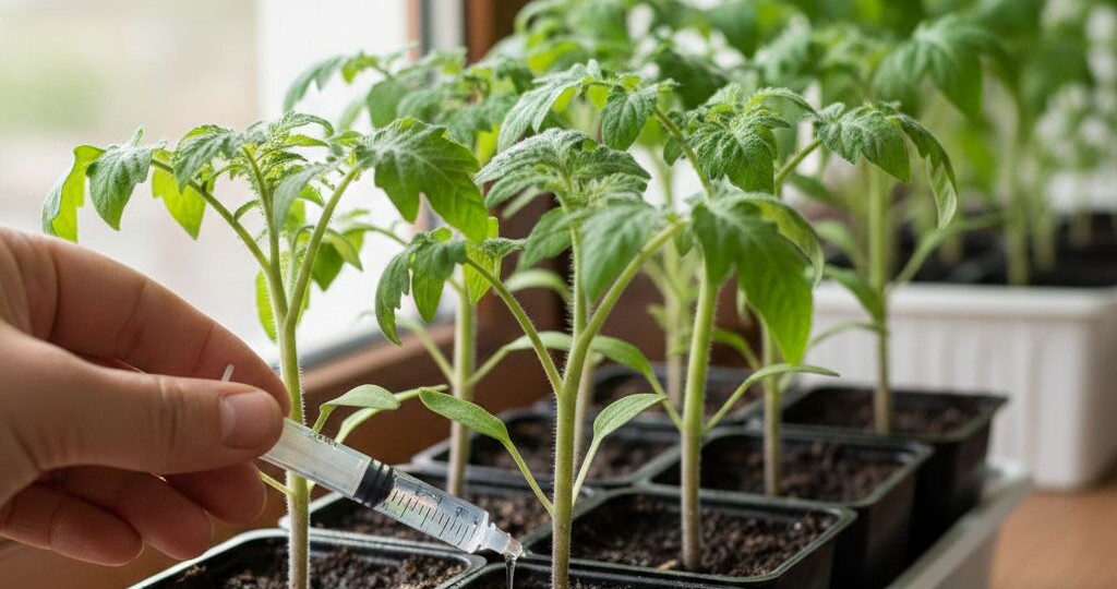6 самых лучших подкормок для рассады помидор на окне. Запомните их, больше ничем кормить не надо.