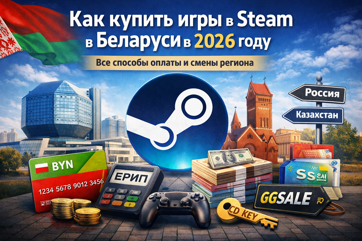 Способы покупки игры в Стим Беларусь