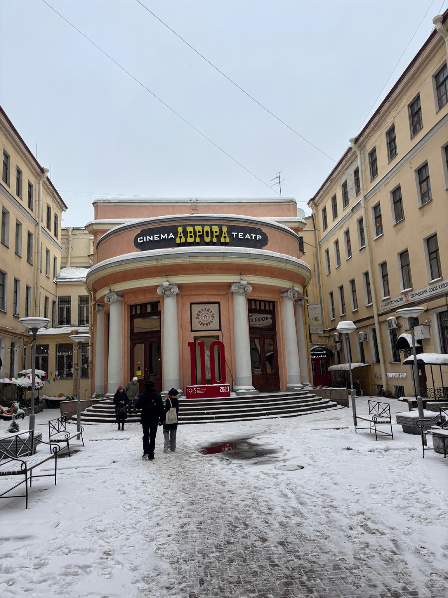 Фото автора. В тот день публика в кинотеатре была очень интеллигентная 