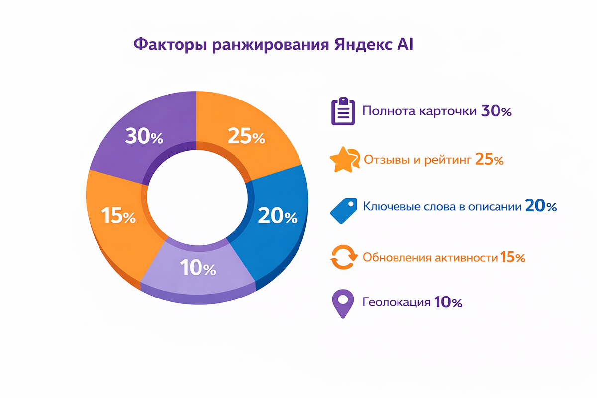 Факторы ранжирования в AI-выдаче Яндекса
