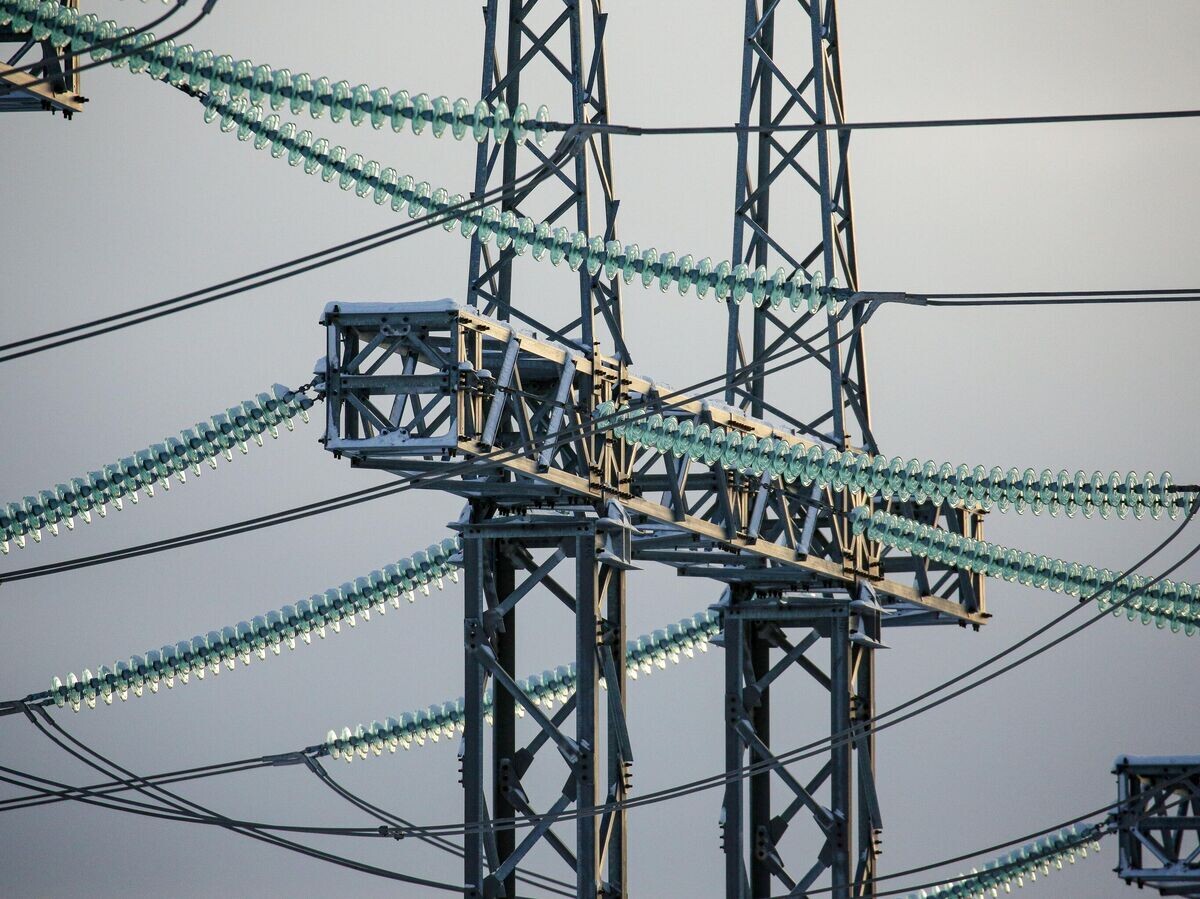    Стеклянные изоляторы на линиях электропередач© РИА Новости . Павел Львов