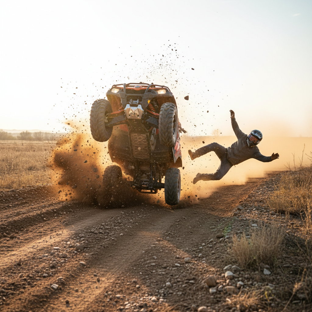 переворот на квадроцикле