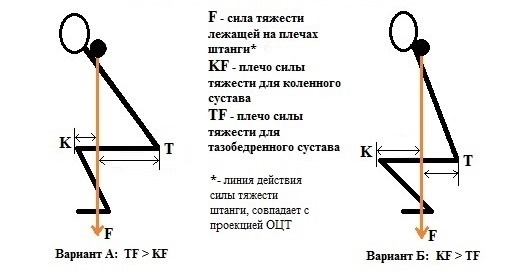 Слева плечо силы больше для тазобедренного сустава поэтому будут больше работать ягодичные мышцы