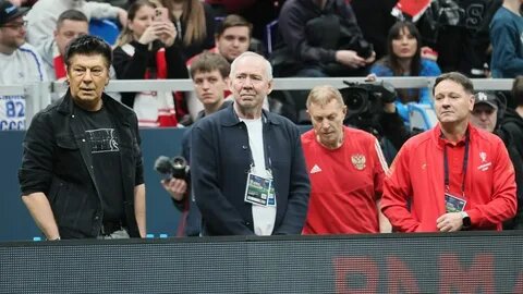 Тренерский штаб "Спартака" на Кубке Легенд. Фото Матч ТВ 