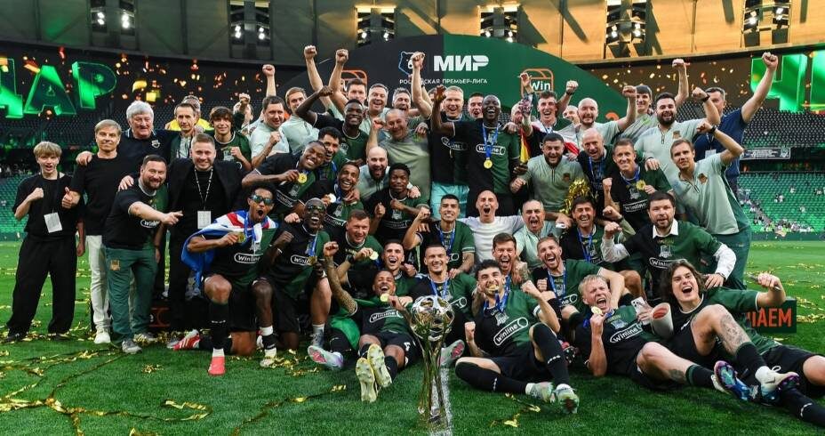    «Краснодар» — чемпион России-2025. Фото: Соцсети ФК «Краснодар»