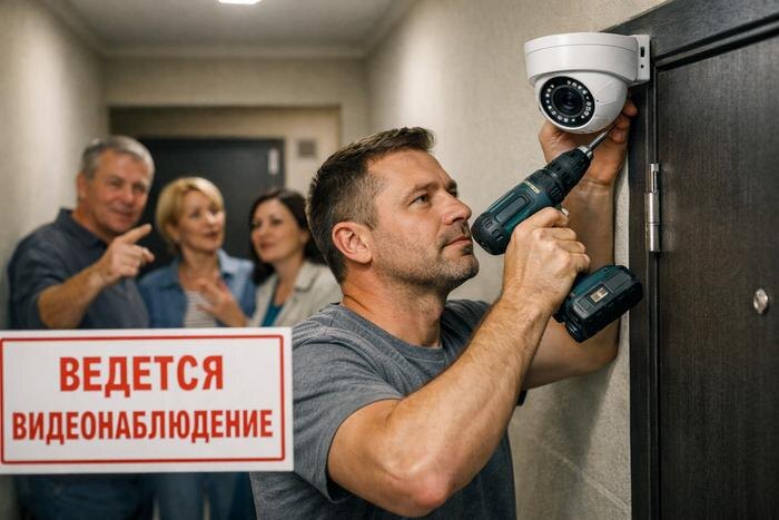 Хотели как лучше, а получили суд: почему соседи имеют право разбить вашу камеру. Обложка © ChatGPT