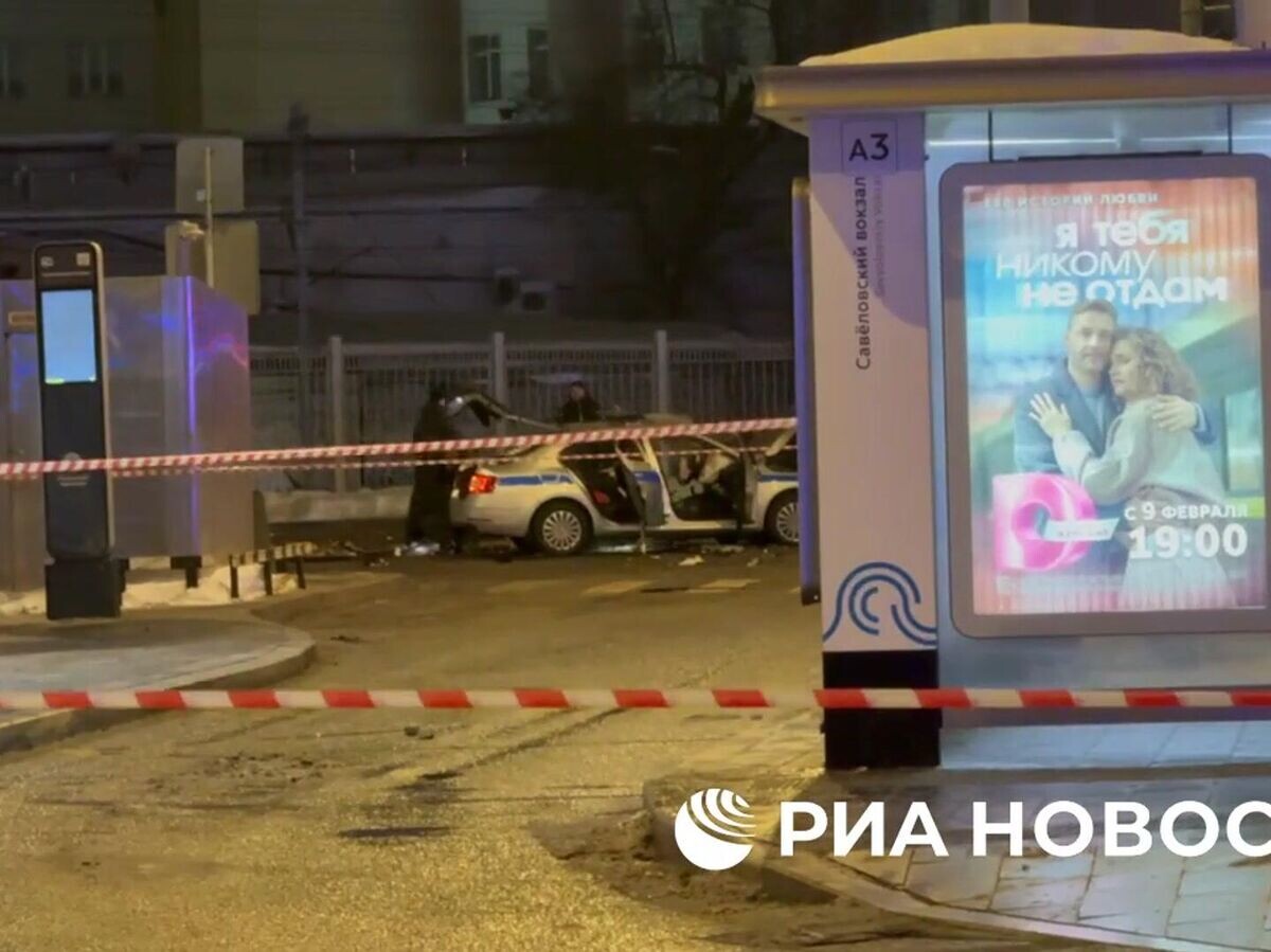    Ситуация у площади Савеловского вокзала в Москве, где прогремел взрыв | © Телеграм RIA.RU