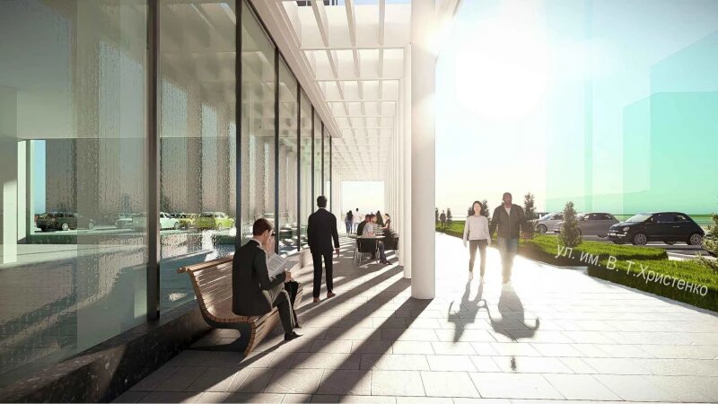     Эскиз, ул. Христенко, 1. "Строитель-сервис"