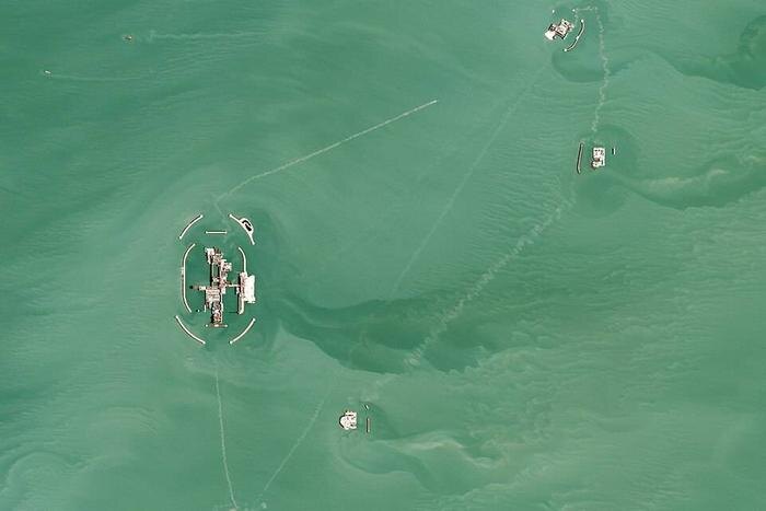 Кашаган. Фото © Wikipedia / Planet Labs