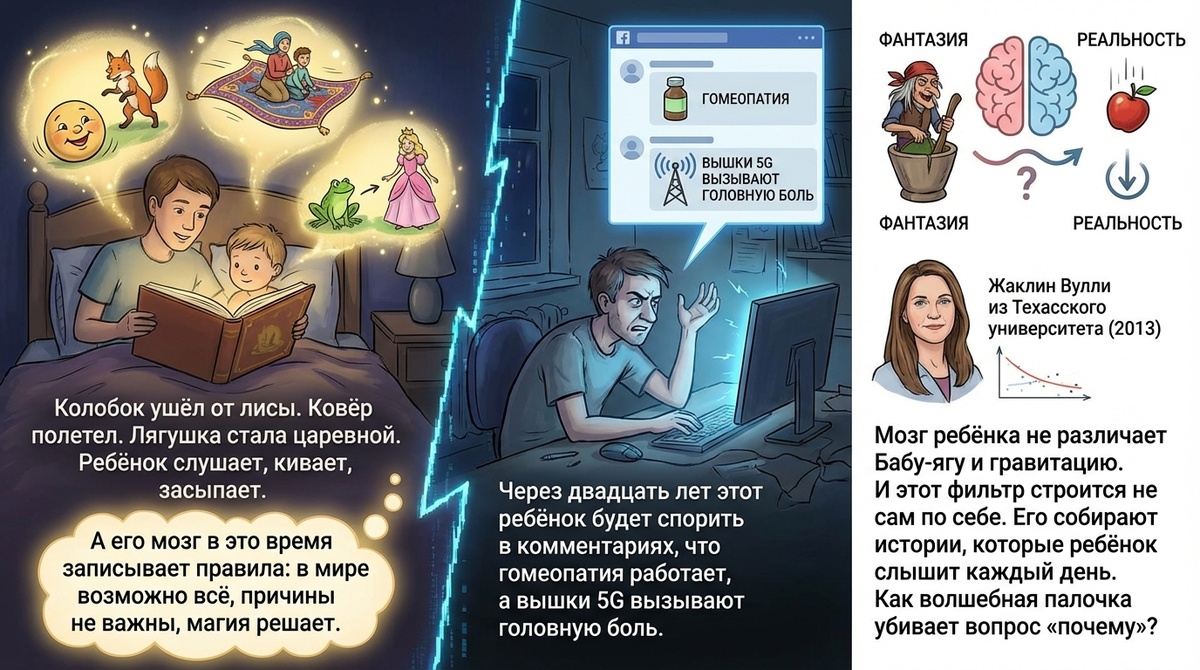 Как волшебная палочка убивает вопрос "Почему"?