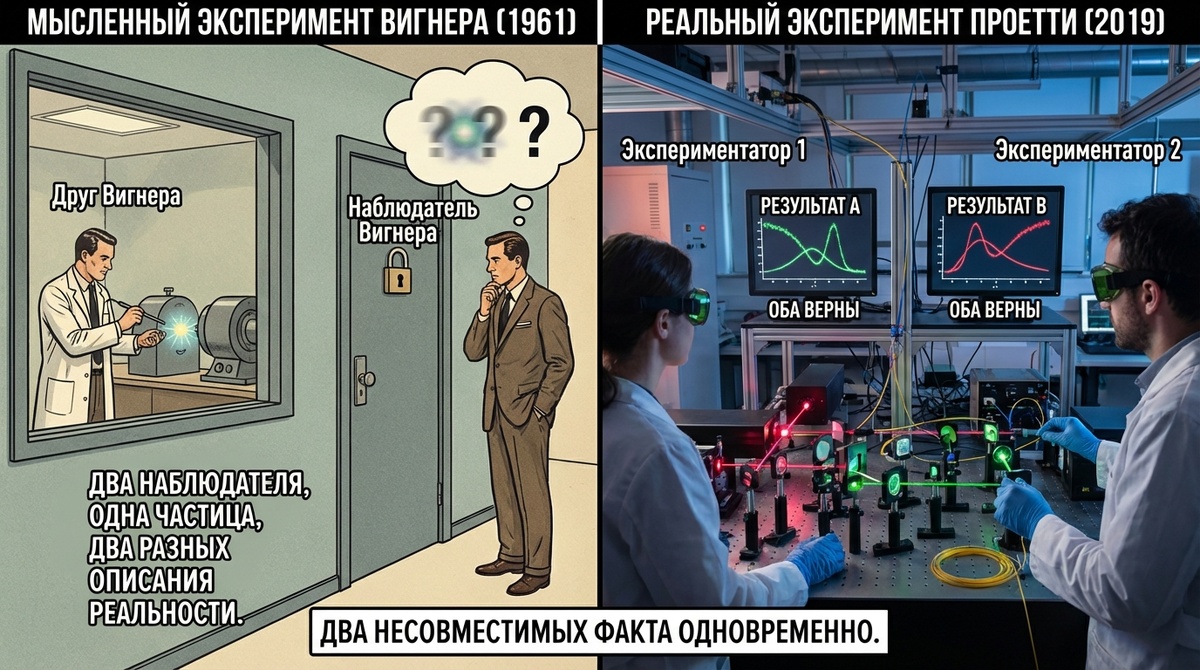 Одновременное существование несовместимых фактов