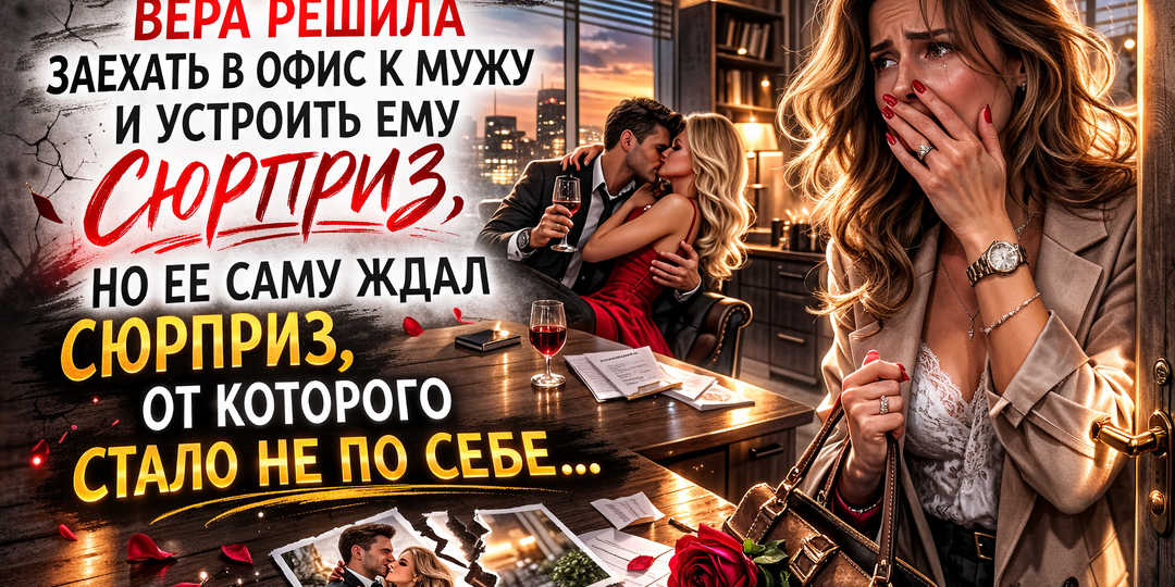 Вернувшись из отпуска, Вера решила заехать в офис к мужу и устроить ему сюрприз… Но сюрприз ждал ее…