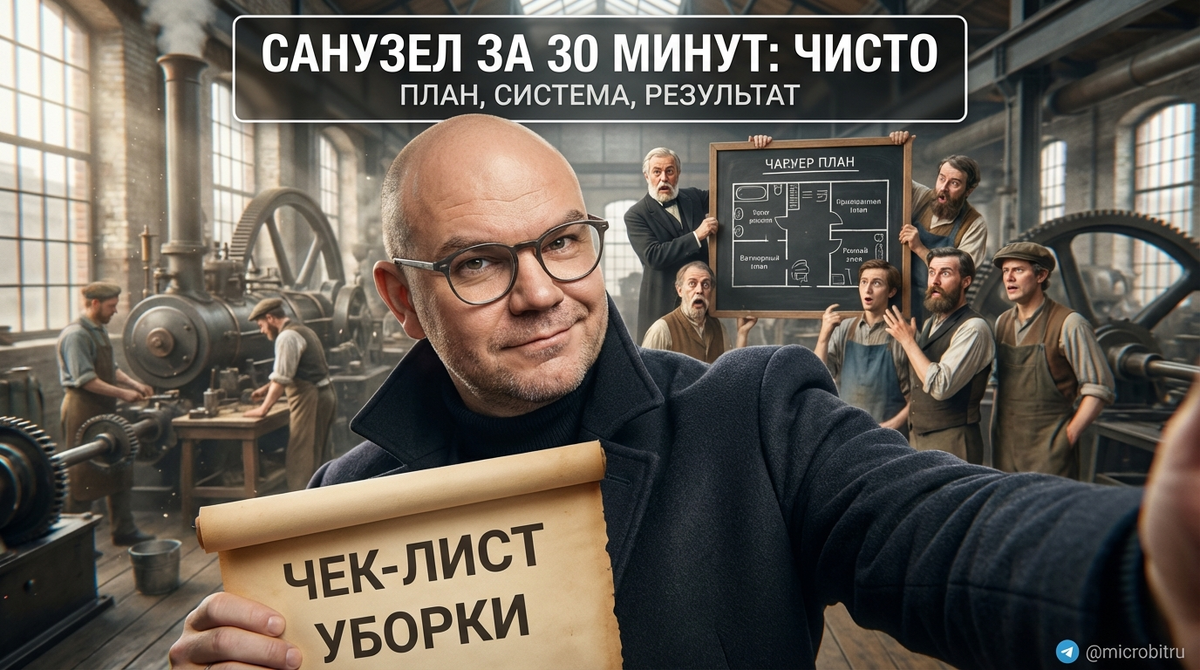    Уборка санузла за 30 минут по простому чек-листу. as7