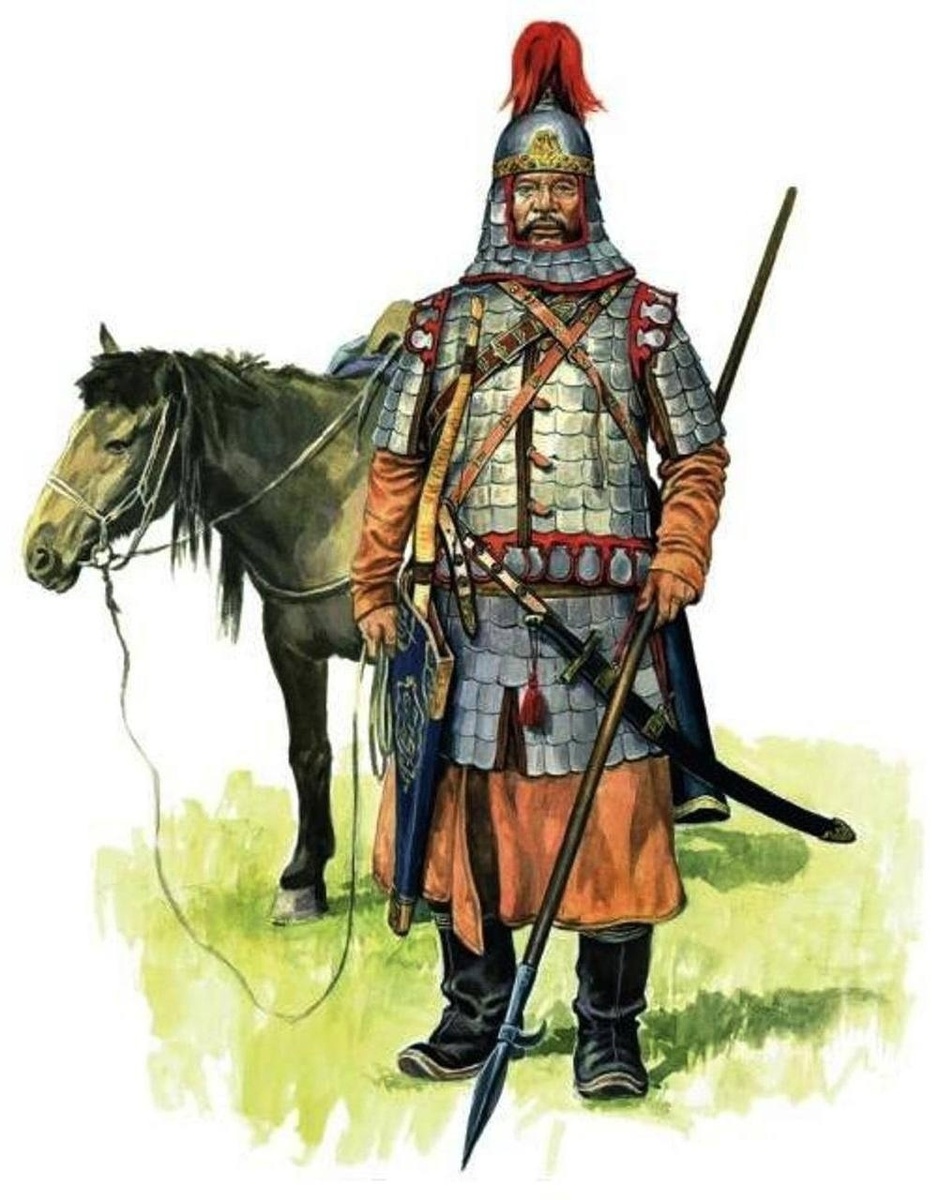 Золотоордынский тяжелый всадник, XIV век.

Художник: Марек Шишко