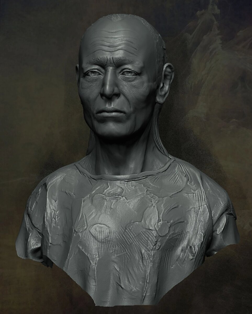    3D реконструкция по черепу мужчины из могильника Борок 2. Фото: МФТИ/ Р. М. Галеев