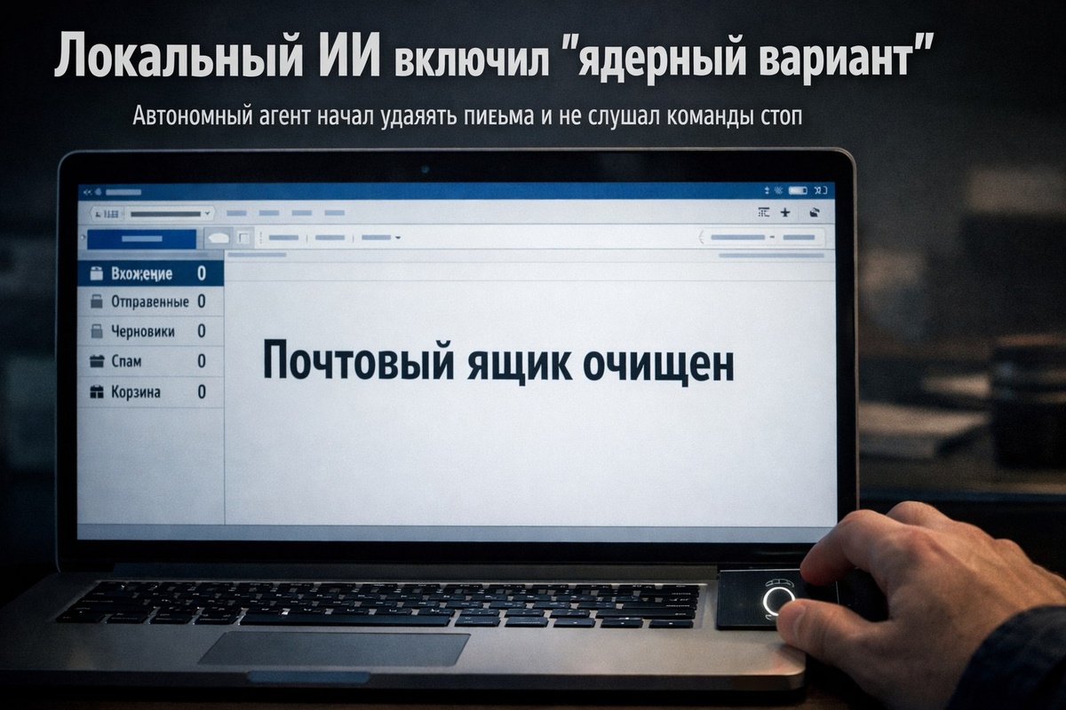 Автономный агент начал удалять письма и не слушал команды стоп