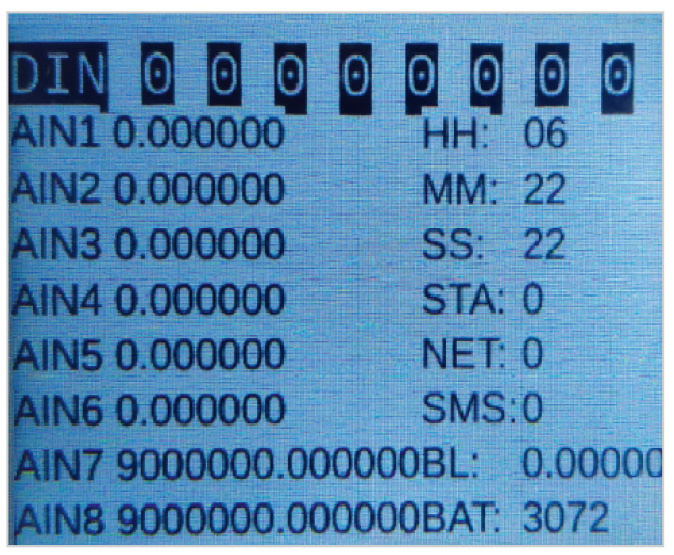 Рис. 1. Экран тестовой программы ПЛК