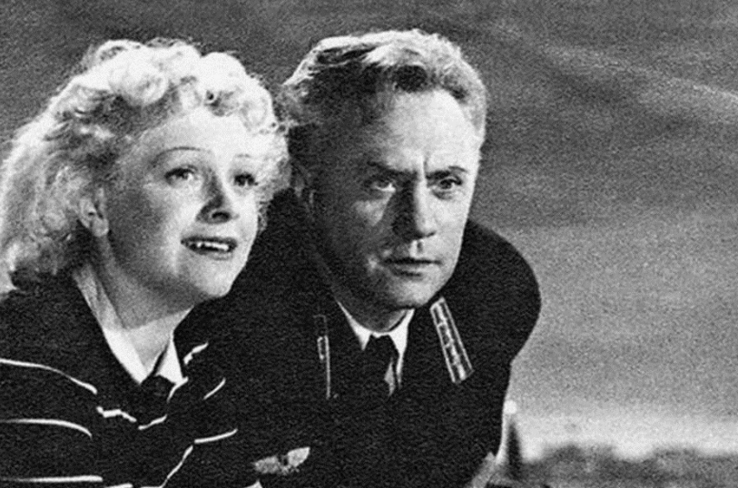 Людмила Целиковская и Михаил Жаров. Фильм «Воздушный извозчик».