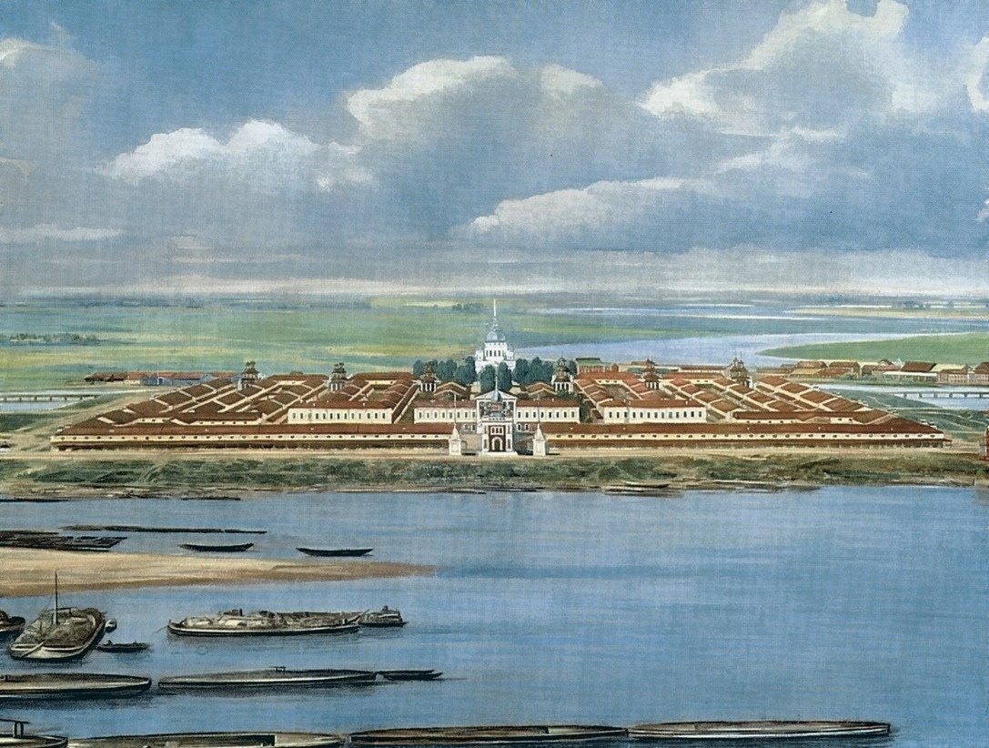 Нижегородская ярмарка в 1824 году. Изображение из открытых источников.