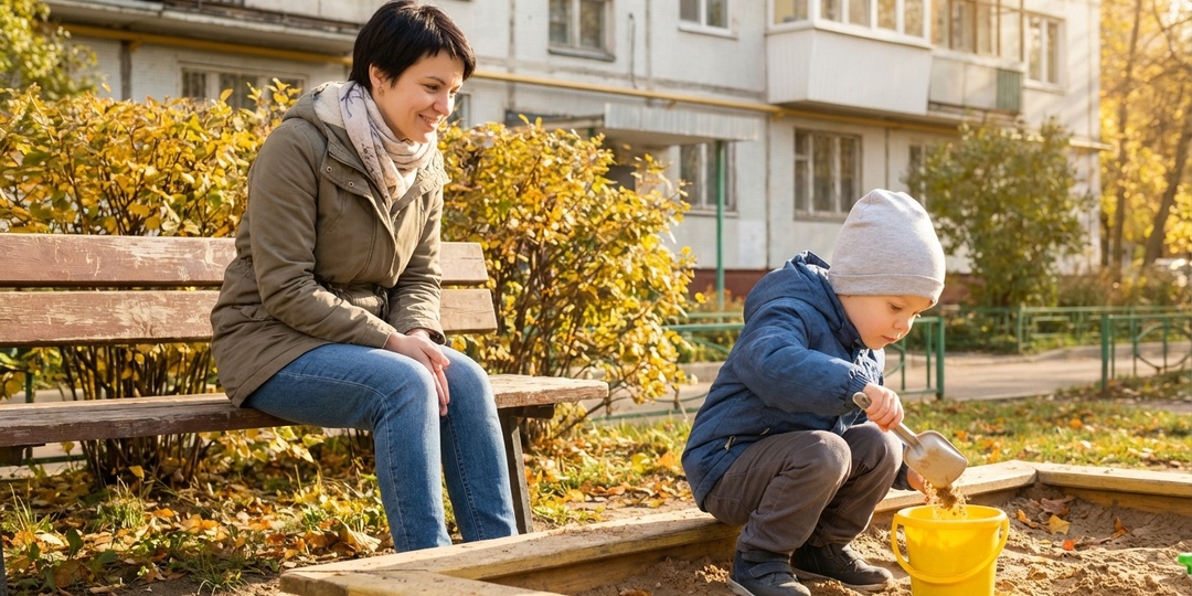 Она сидела на скамейке и просто смотрела на сына. Я считала её странной, пока она не заговорила со мной