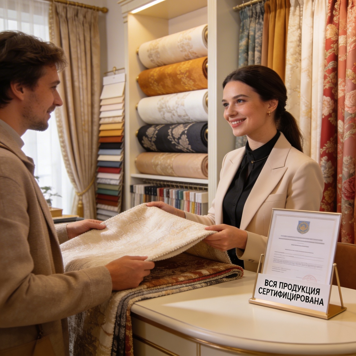 Честный знак на шторы