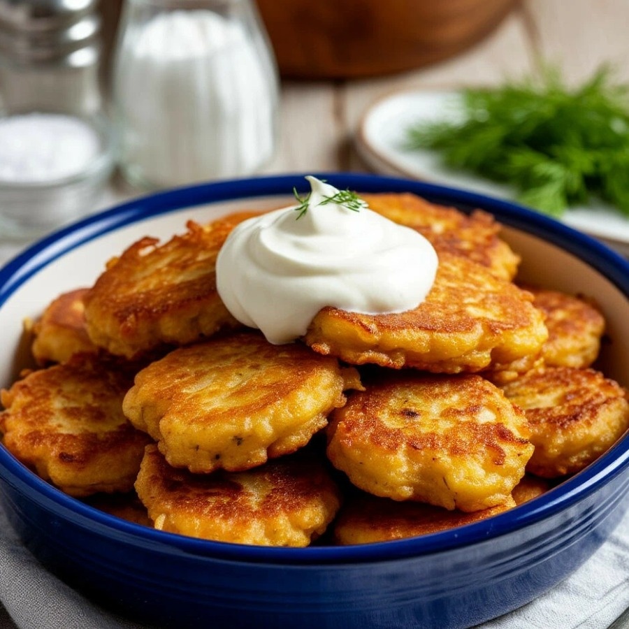 Луковые оладьи: простое и вкусное блюдо из доступных ингредиентов 🧅🥞