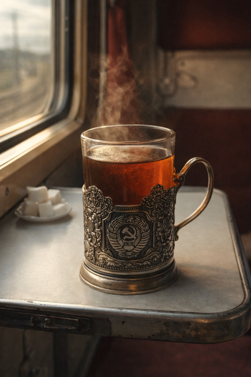 #СССР #поезд #советскийбыт #железнаядорога #подстаканник #историяповседневности #гранёныйстакан