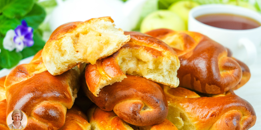 Сдобные пышные Булочки с яблоками!