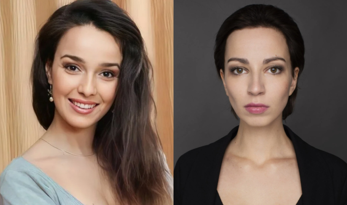 на фото слева Валерия Ланская, справа на фото Анастасия Масленникова