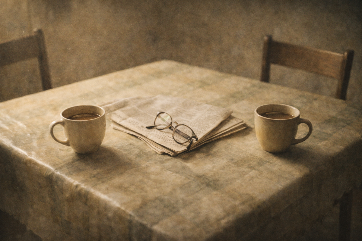 Иногда два человека сидят напротив — и оба ждут, что начнёт другой.