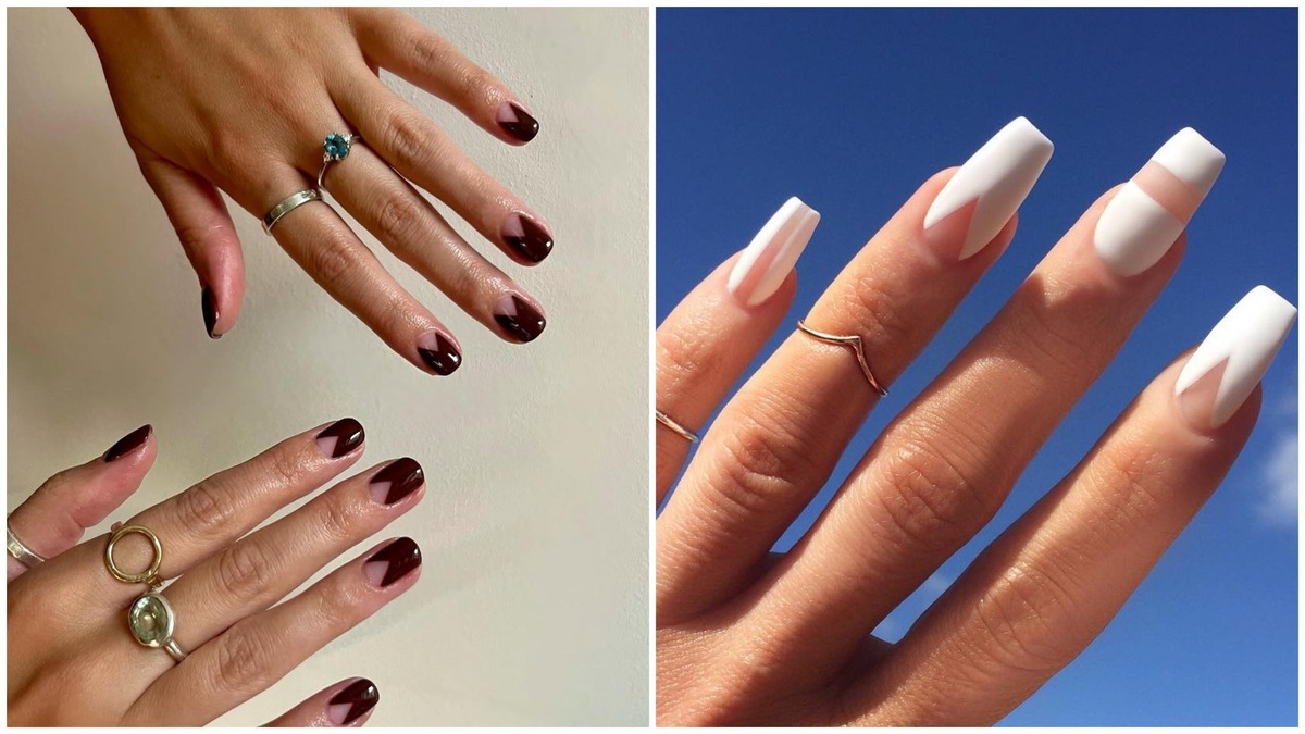    Прозрачные участки у кутикулы и на ногтевой пластине превращают обычный цвет в арт-объект.