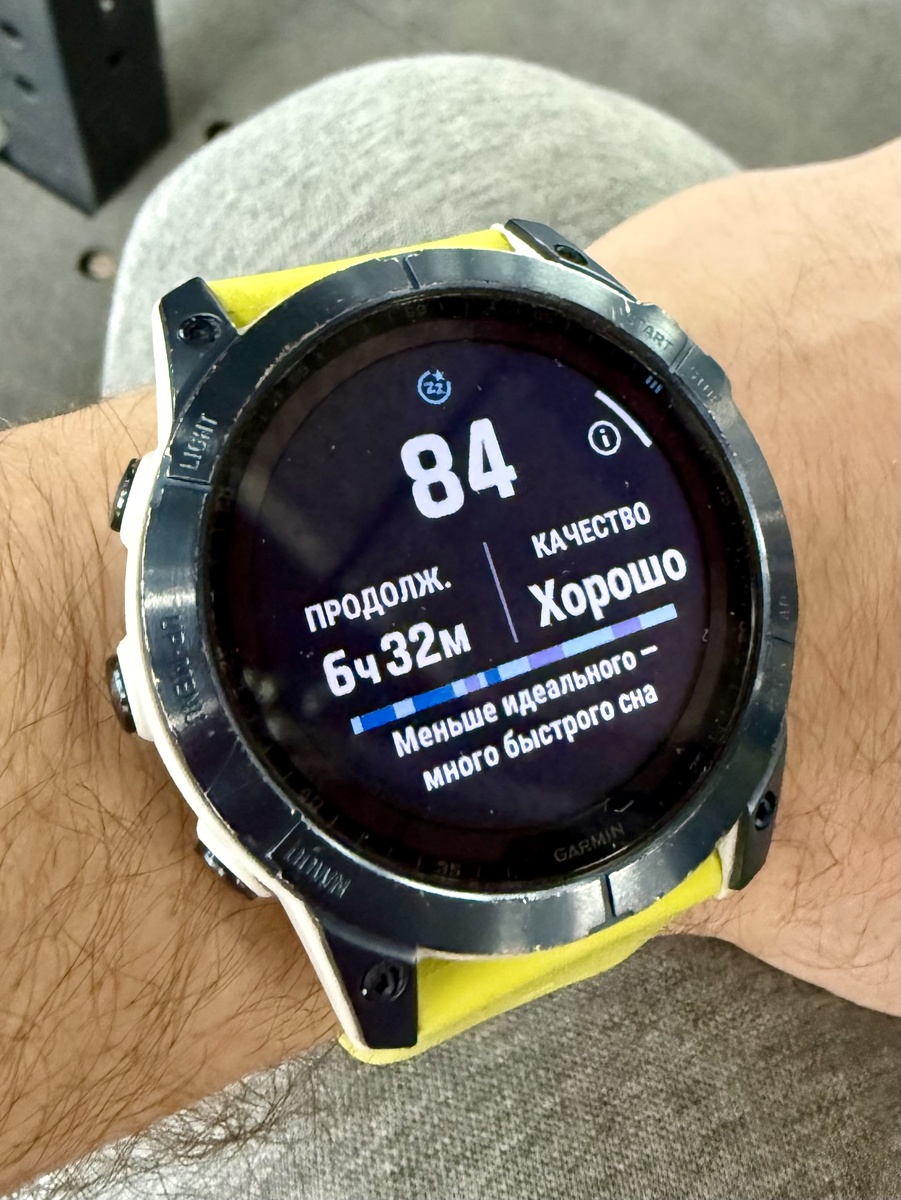 Анализ сна в часах Garmin 
