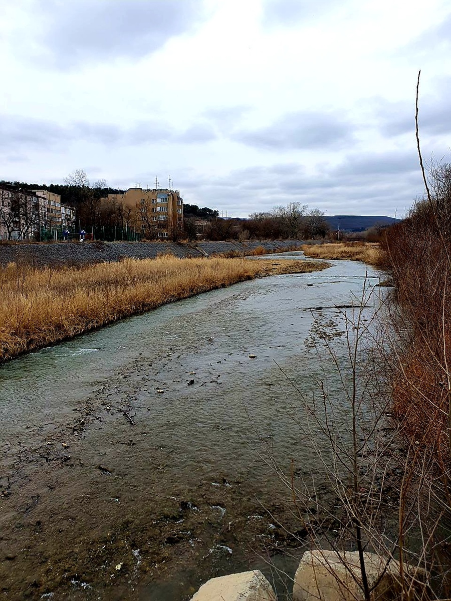 Река Подкумок в районе поселка Белый Уголь