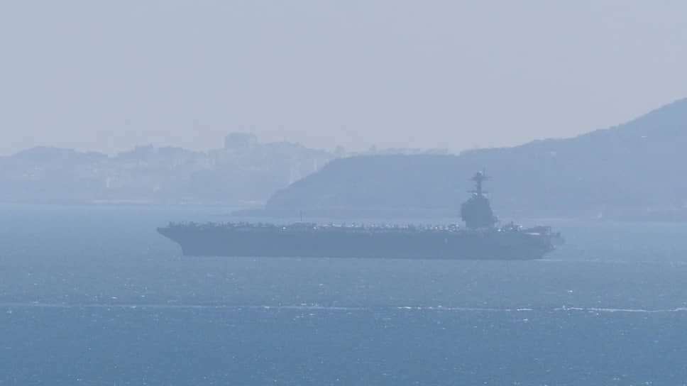 Авианосец ВМС США Gerald R. Ford в районе Гибралтара (22 февраля 2026 года).📷Фото: MaritimeGraphy / Reuters