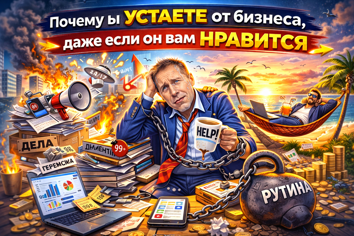 Почему вы устаете от бизнеса, даже если он вам нравится