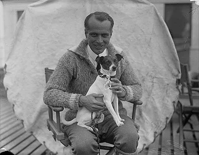 Умберто Нобиле и Титина// фото из открытых источников интернет