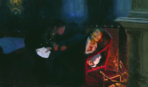 Илья Репин. Гоголь сжигает рукопись второй части «Мёртвых душ». 1909