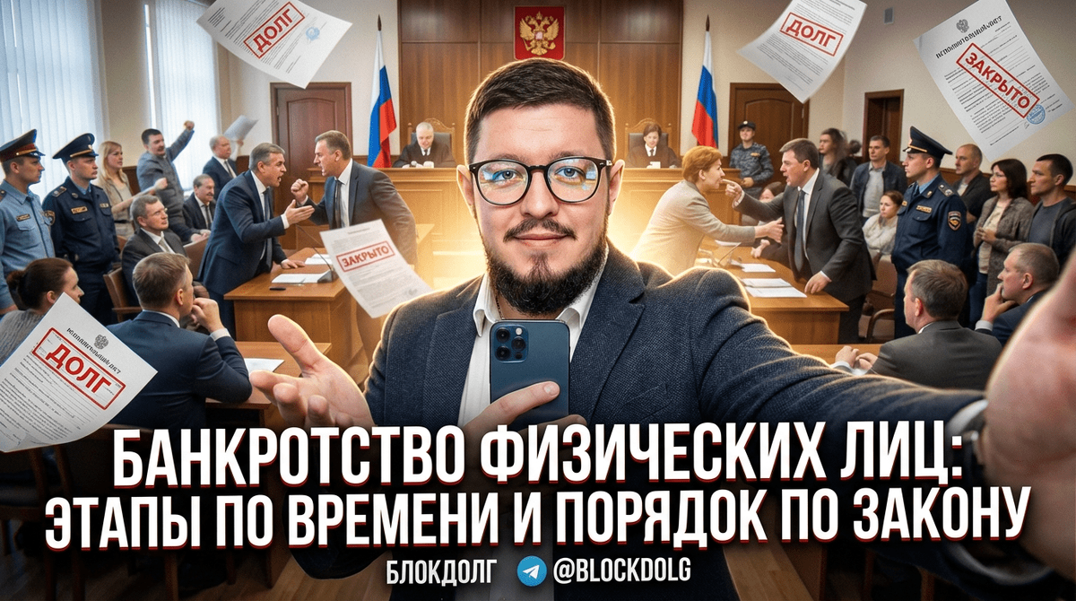    Процесс банкротства физических лиц и его этапы Максим