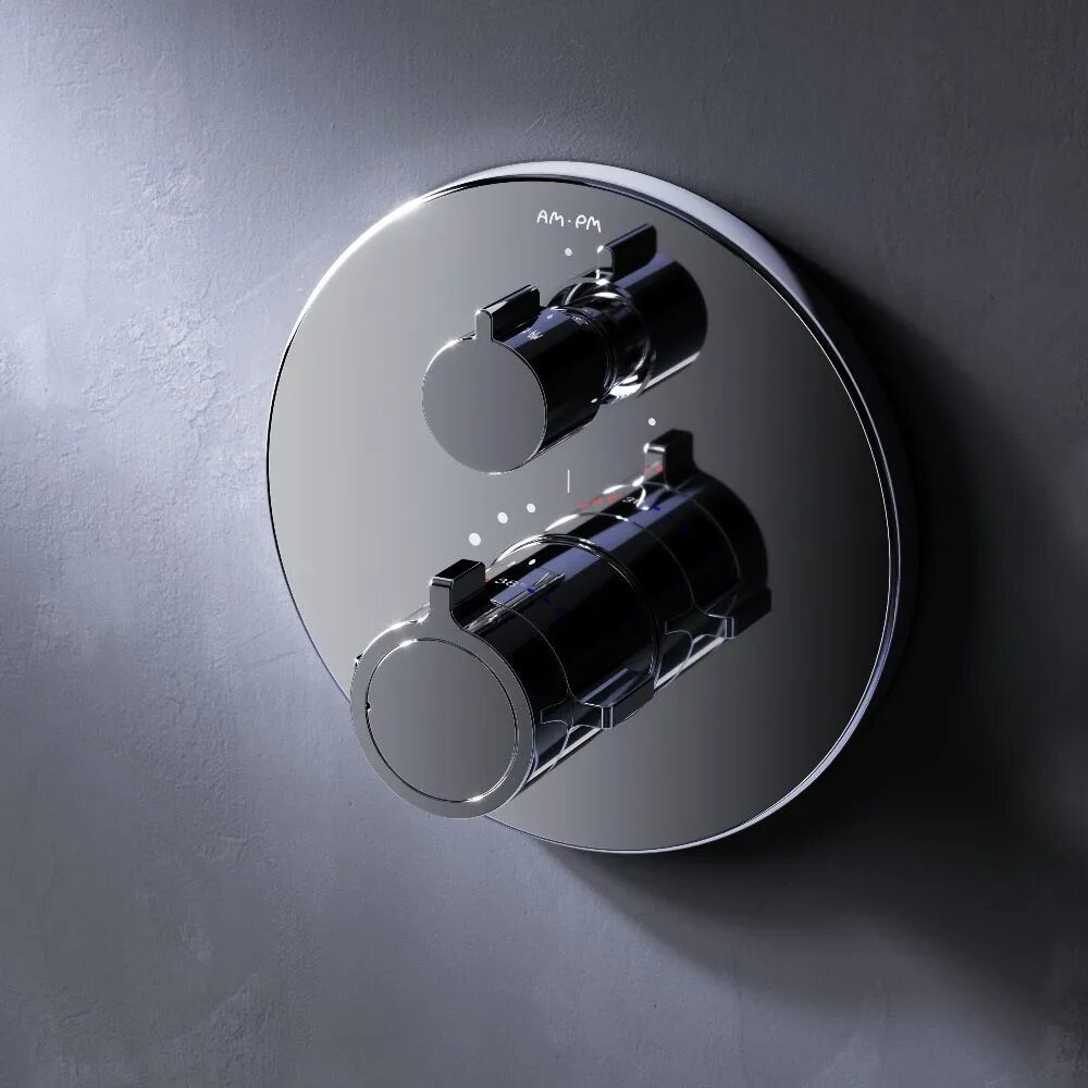 Термостатический смеситель для ванны и душа встраиваемый AM.PM X-Joy хром