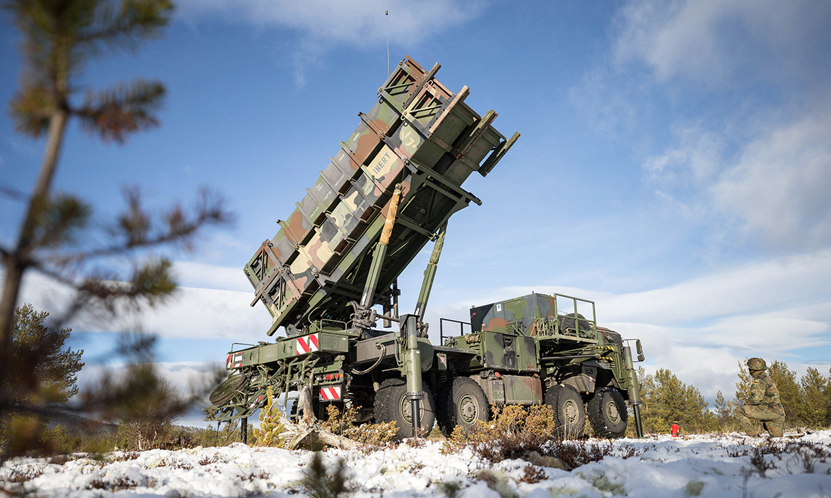    Norwegian and German military personnel train with a PATRIOT surface to air missile system in Norway on Oct. 24, 2018 during exercise Trident Juncture 18. Trident Juncture 18 is NATO's biggest exercise in decades, bringing together more than 50,000 personnel from 31 NATO and partner nations. The exercise takes place in Norway. (Photo by Kevin Schrief)