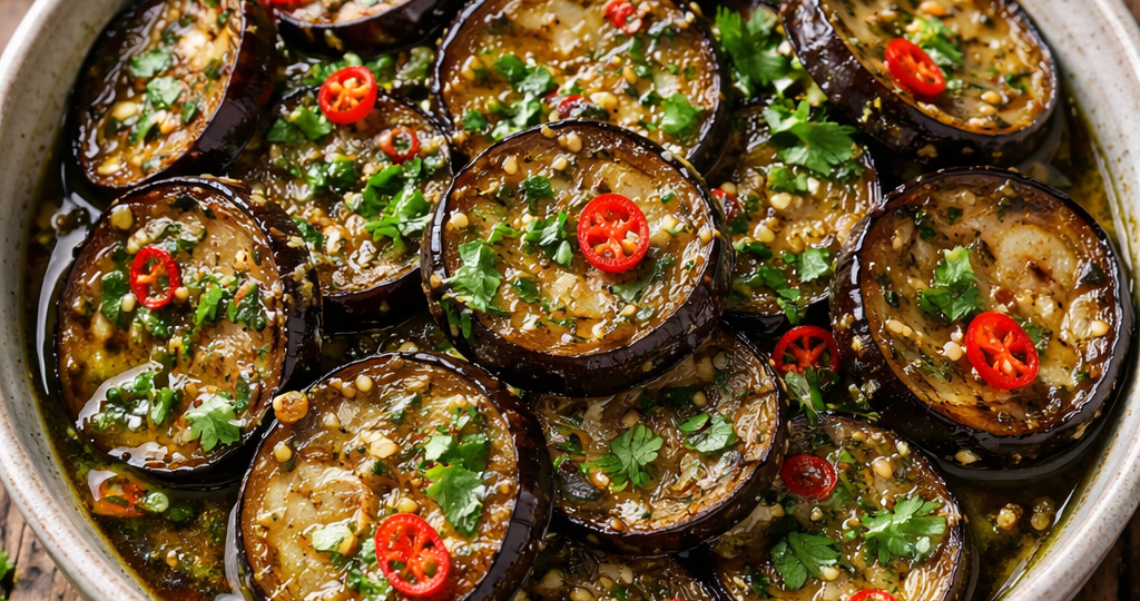 Эти баклажаны в масле с уксусом и кинзой исчезают со стола первыми, готовлю и на праздник и на каждый день