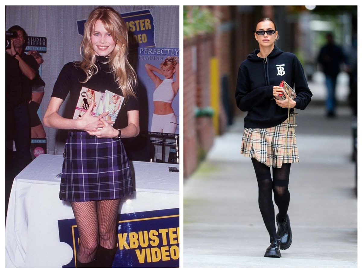 Клаудия Шиффер/ Ирина Шейк. @Pinterest