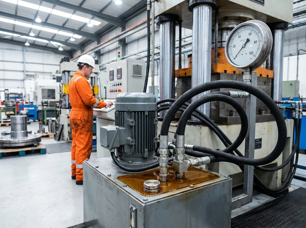 Маслостанция с электродвигателем