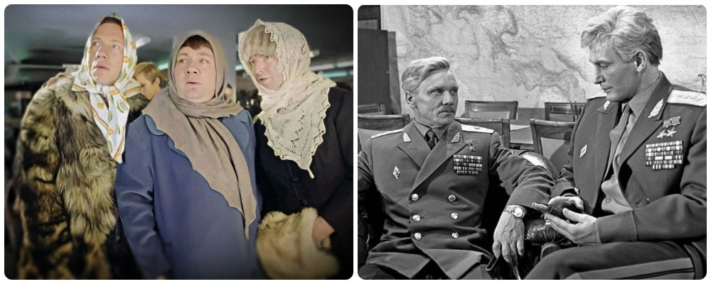 Лидеры проката 1971 года в СССР фильмы Джентльмены удачи и Офицеры