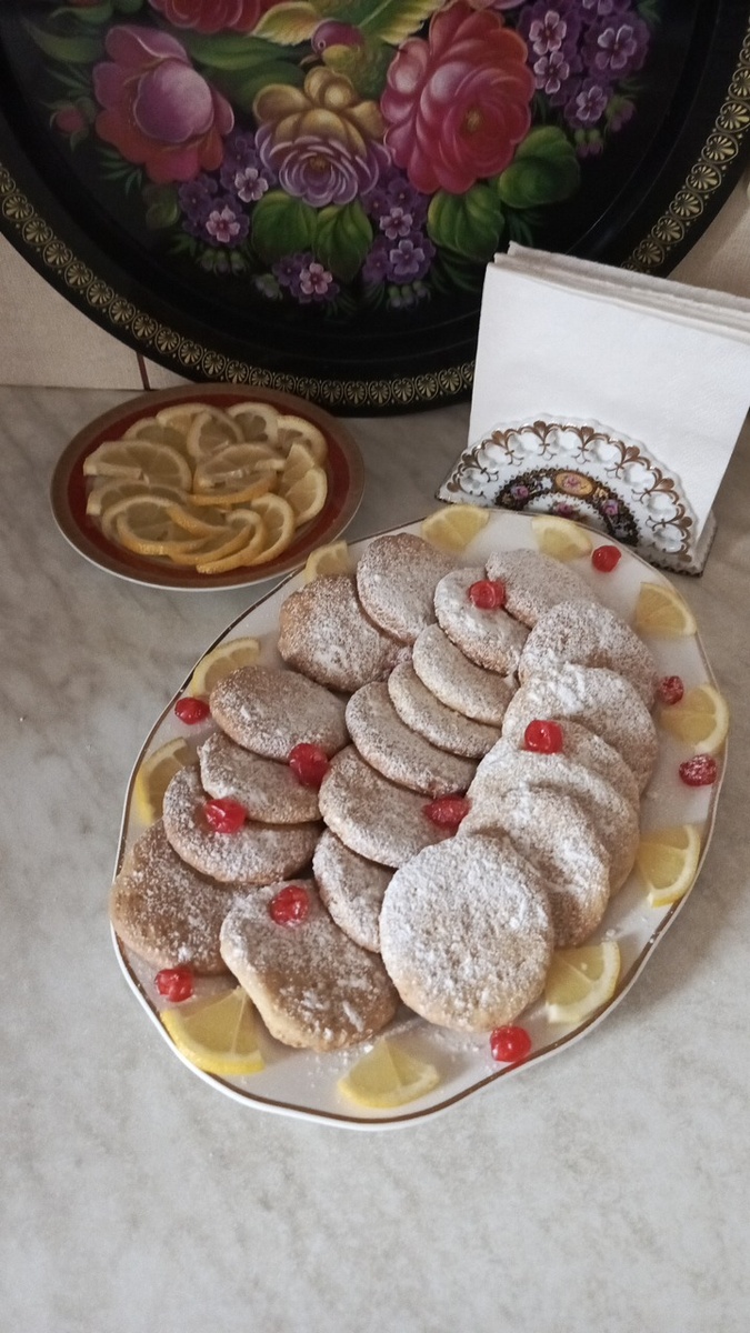 Печенье с лимонным ароматом. Фото автора.