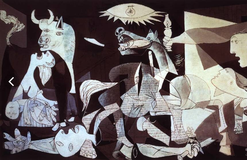     Пабло Пикассо. Герника(фрагмент). 1937