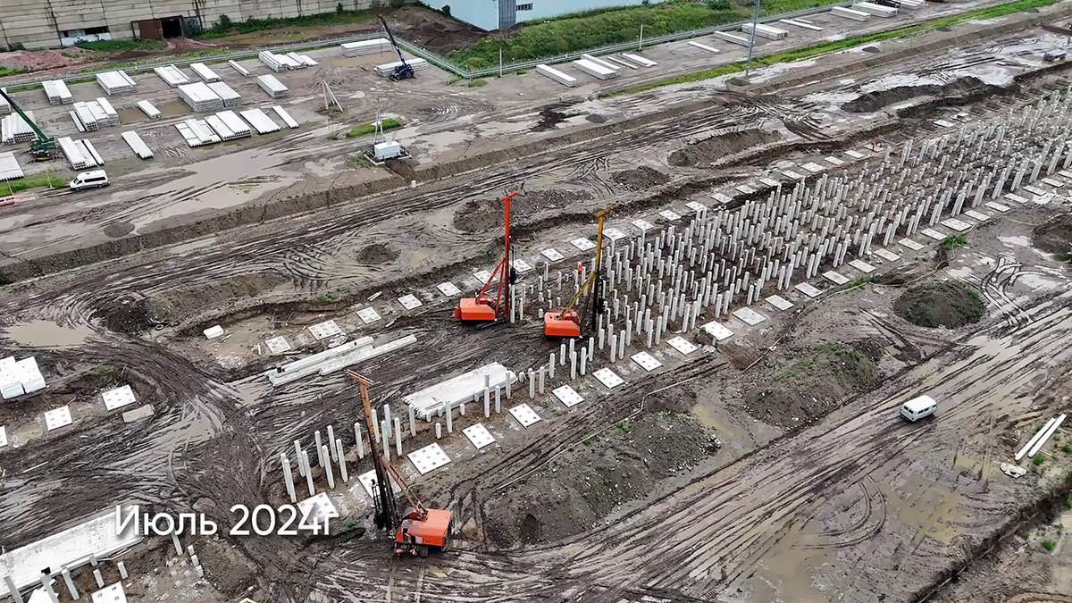     Так выглядела стройка летом 2024 года
