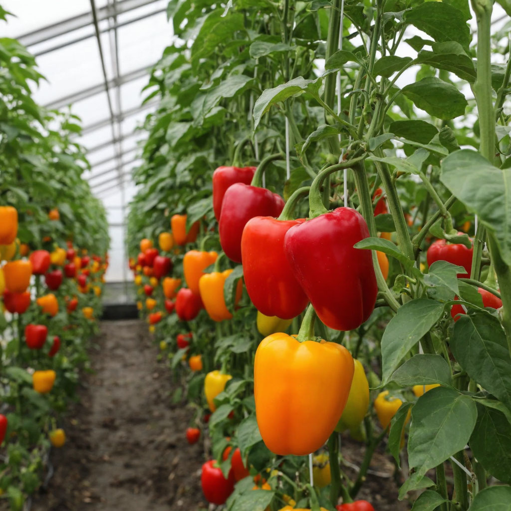 #болгарский перец в теплице