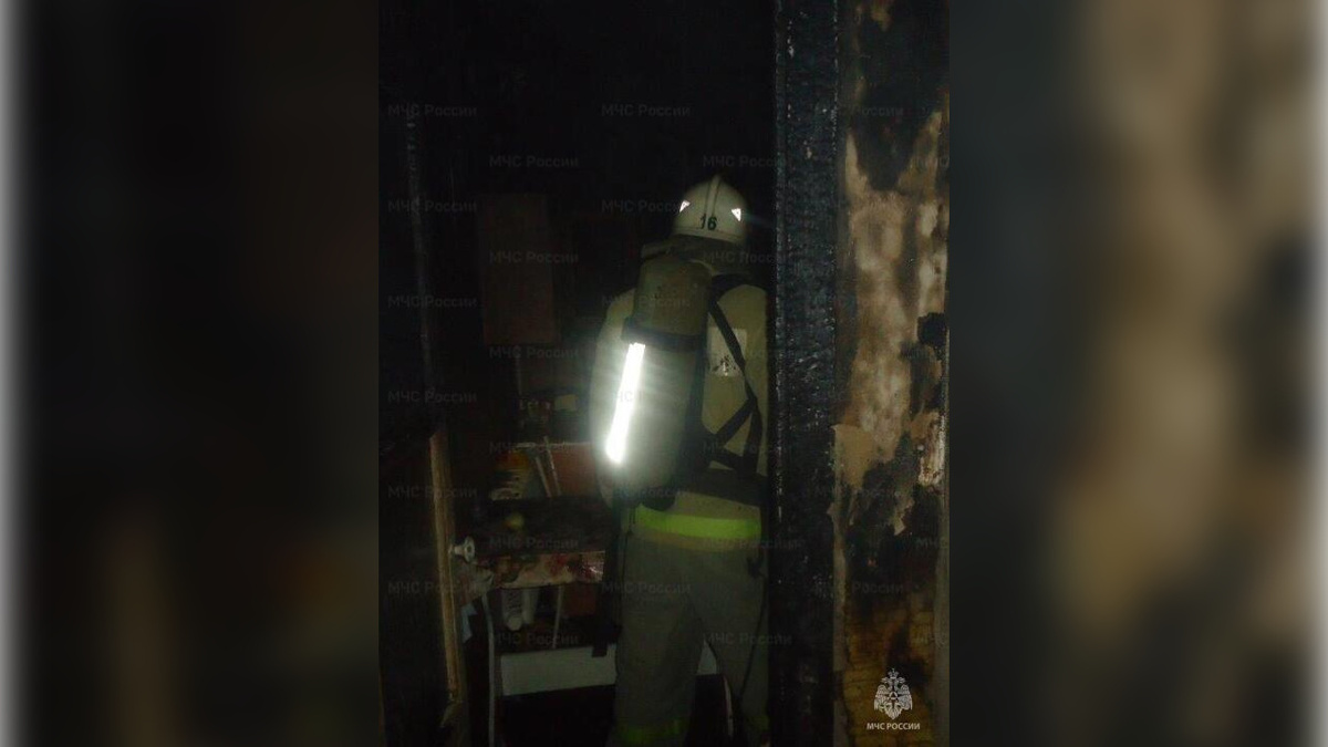    63-летний мужчина погиб при пожаре в Курске